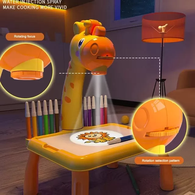 طاولة رسم فنية بجهاز عرض ضوئي 2