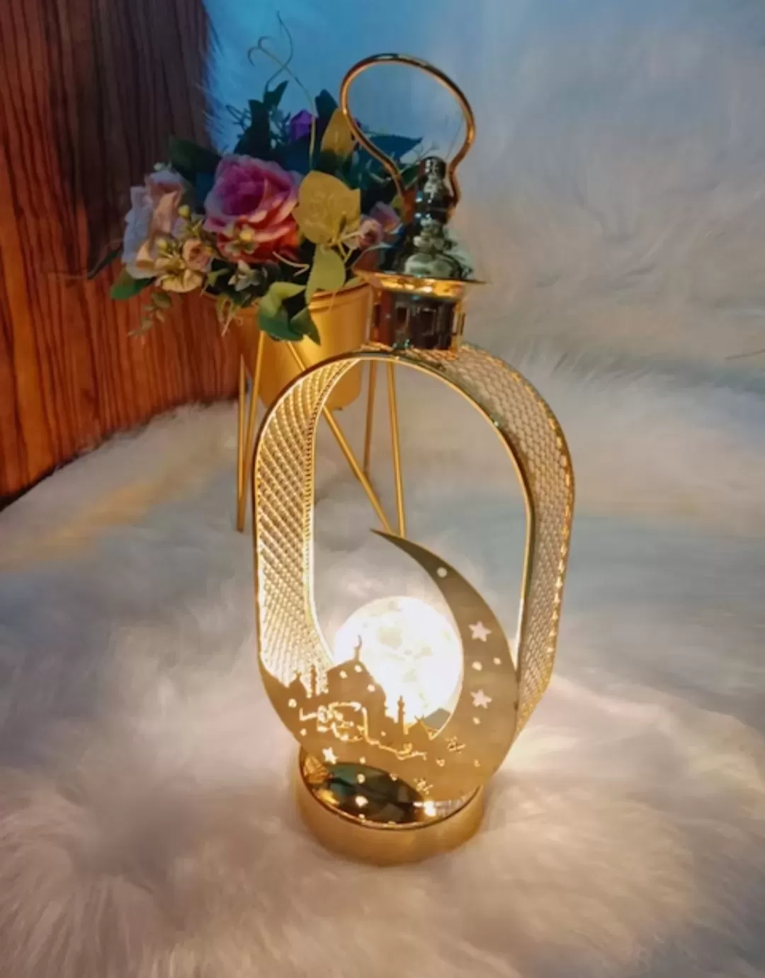 فانوس إضاءة LED على شكل هلال رمضان 2