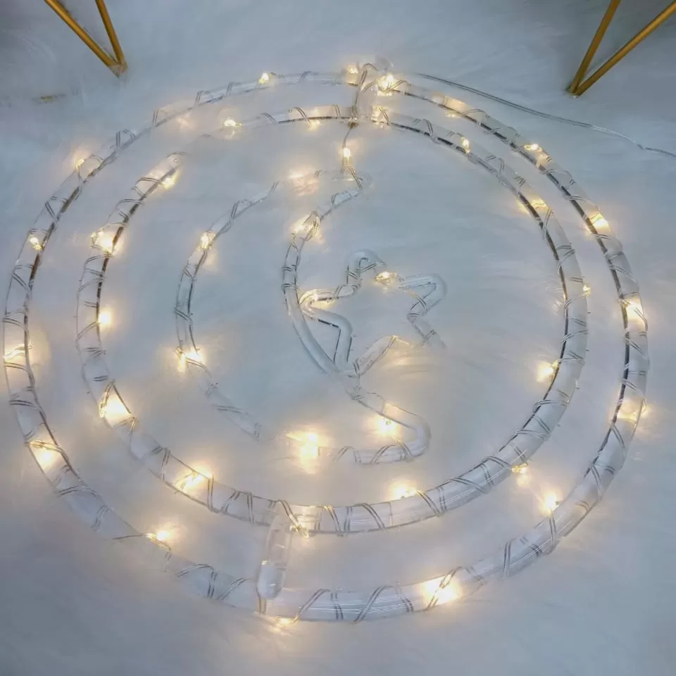 سلسلة أضواء LED هلال ونجوم رمضاني 2