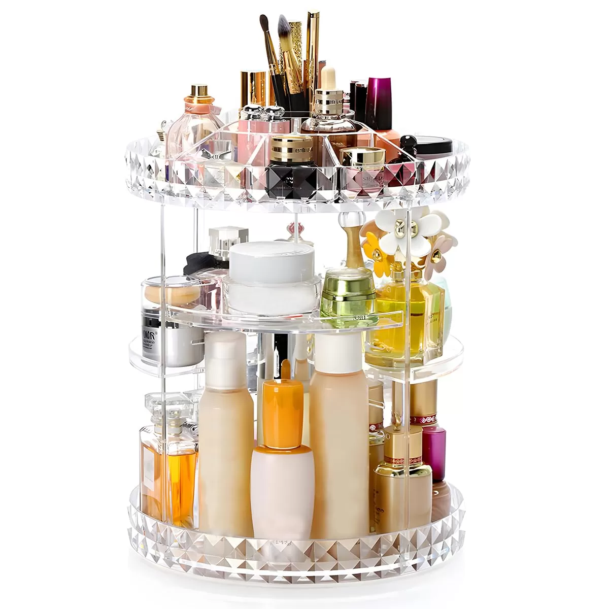 منظم مكياج دوار 360 درجة