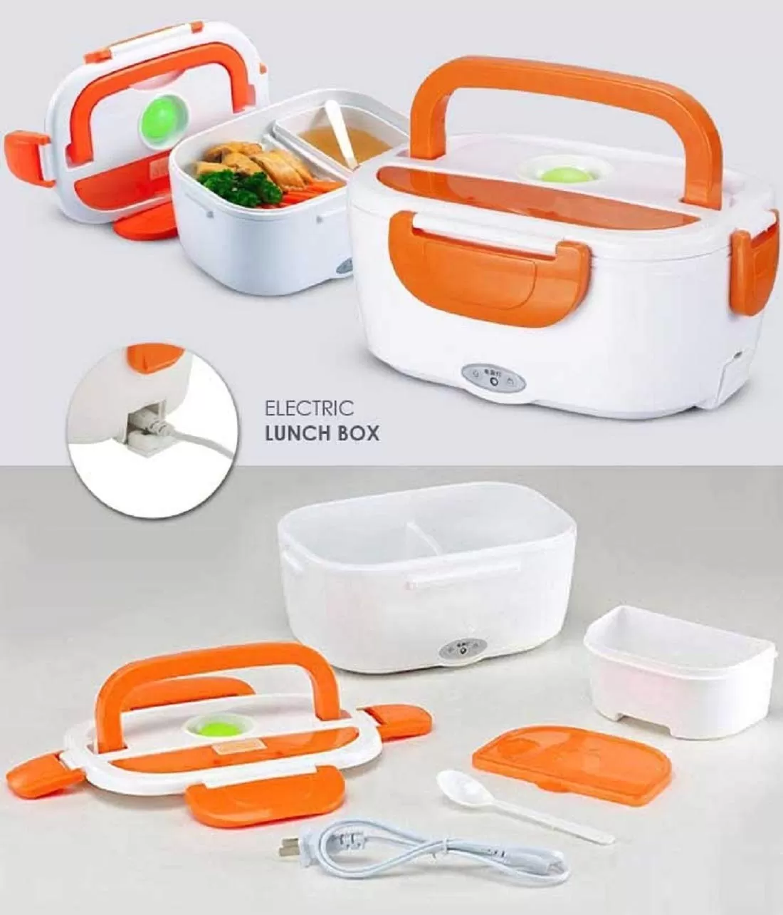 عرض لانش بوكس كهربائي مع كوب حراري 2