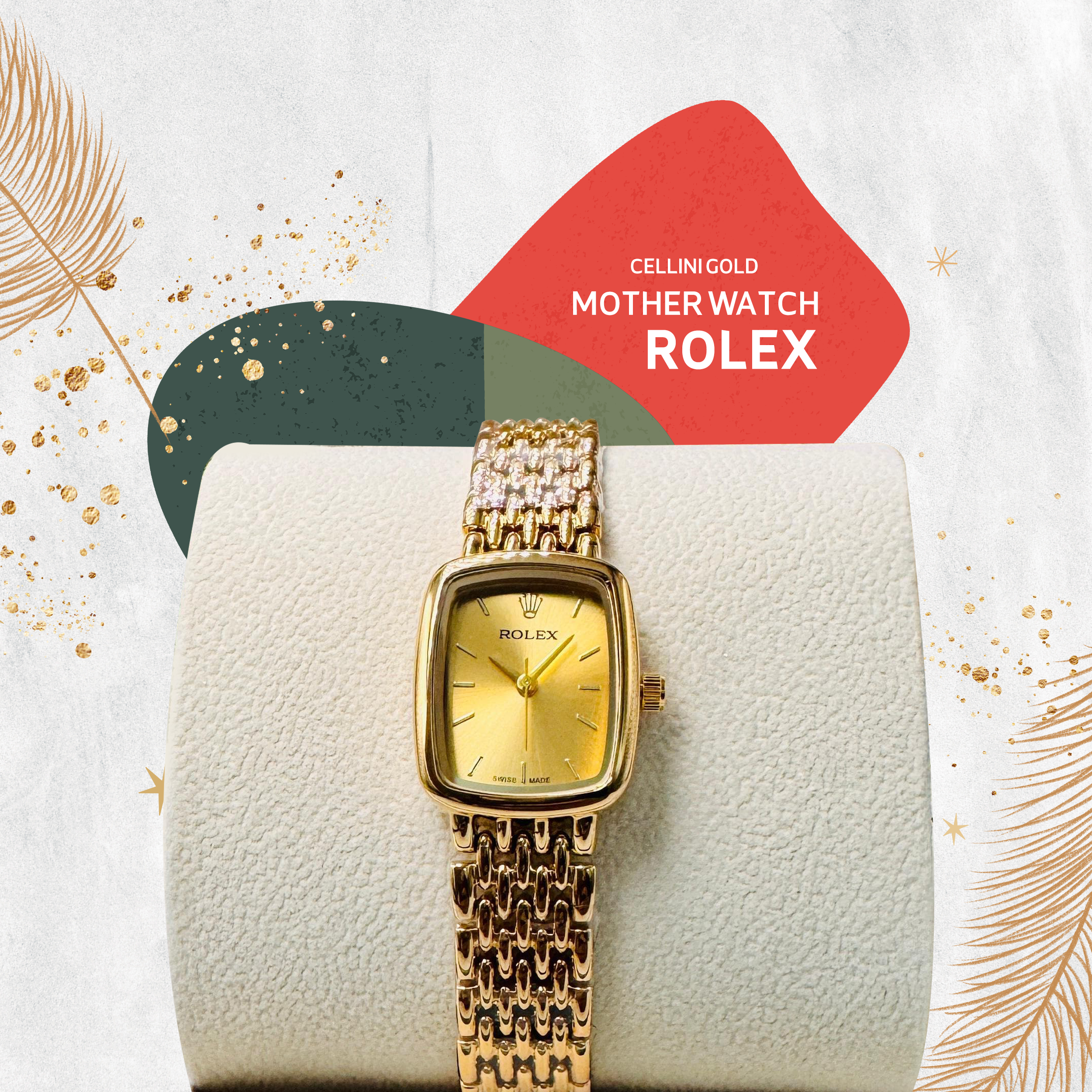 Rolex cellini جولد