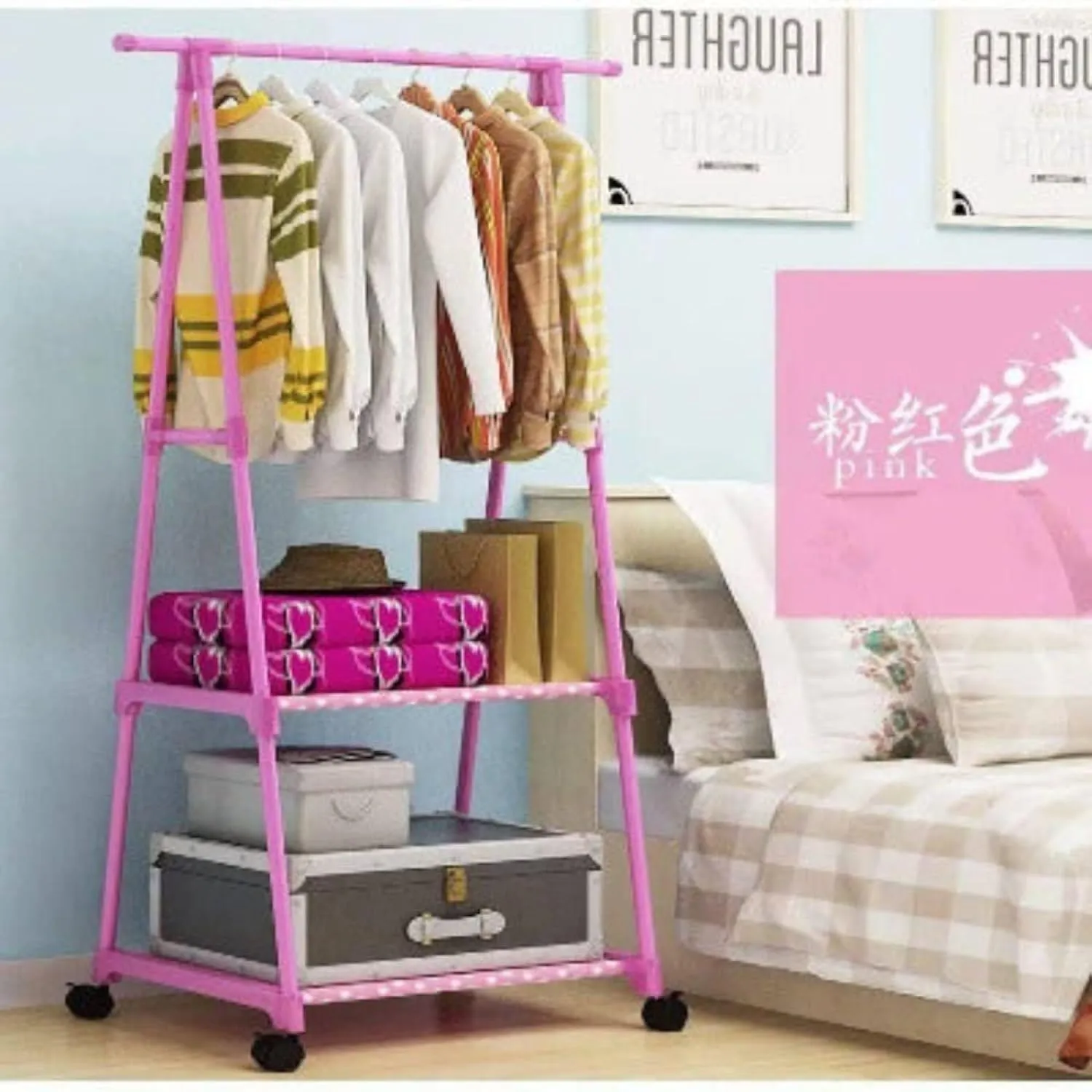 حامل متحرك لتعليق الملابس 2