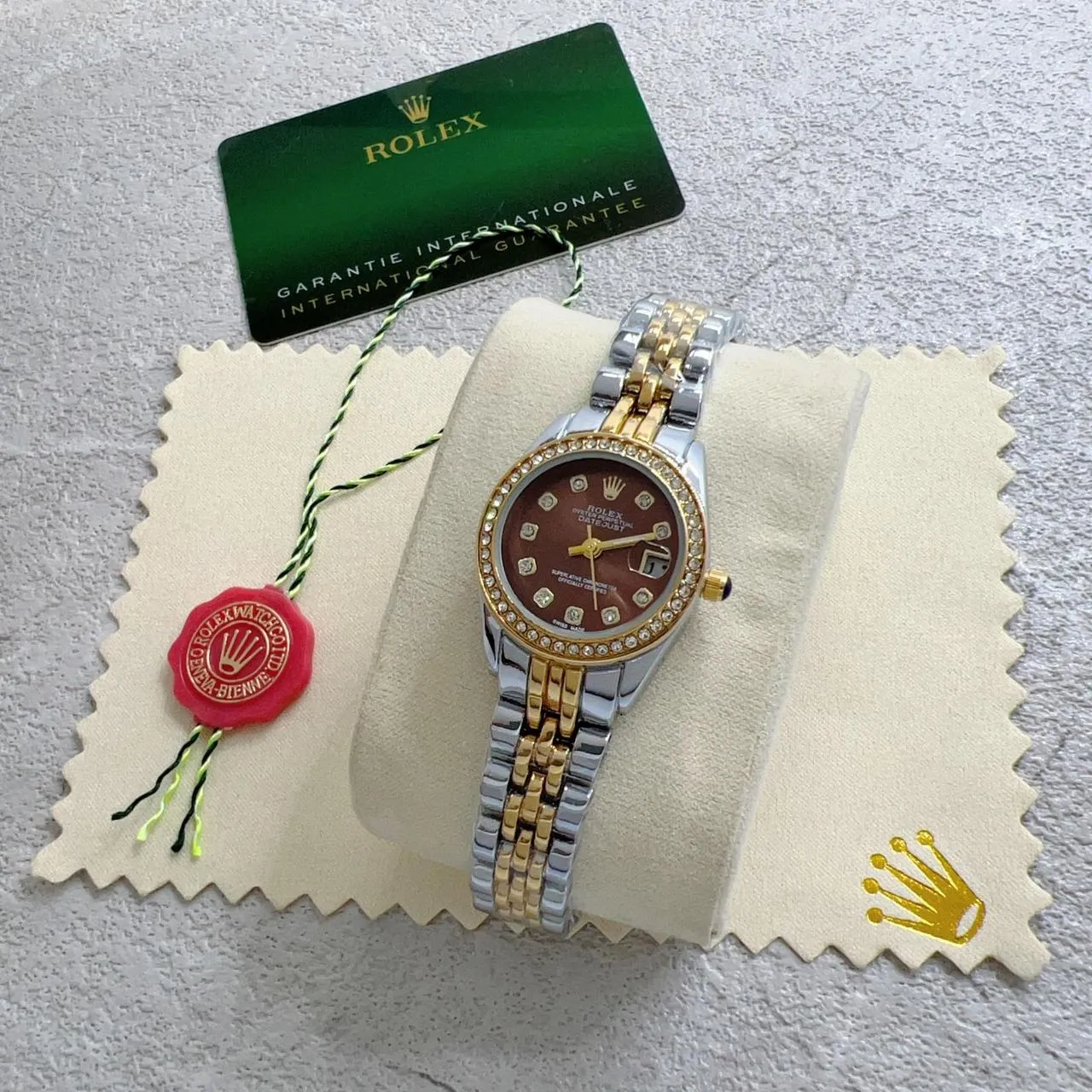 ساعة رولكس مينا بني (31mm)