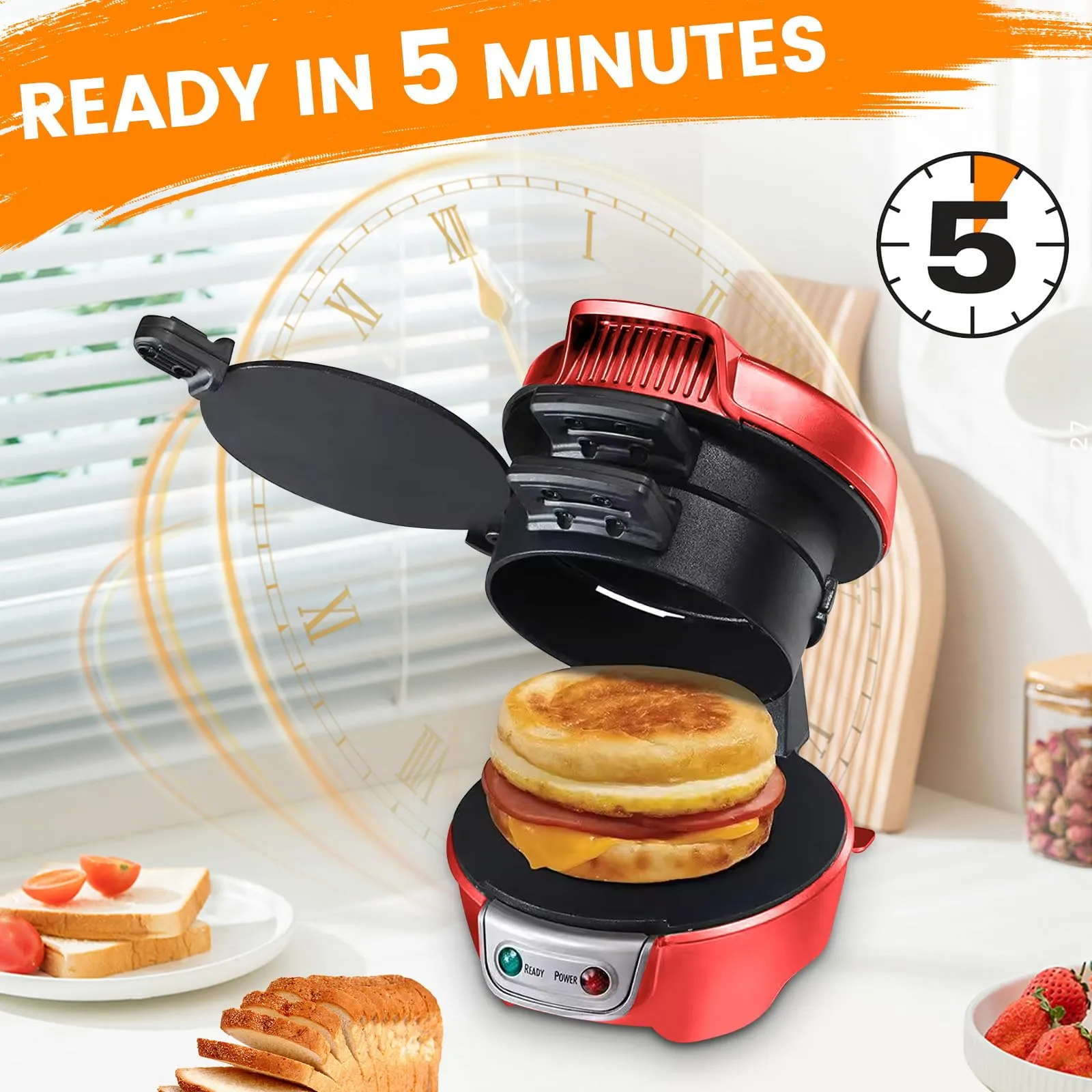 ماكينة صنع الساندوتشات المنزلية...