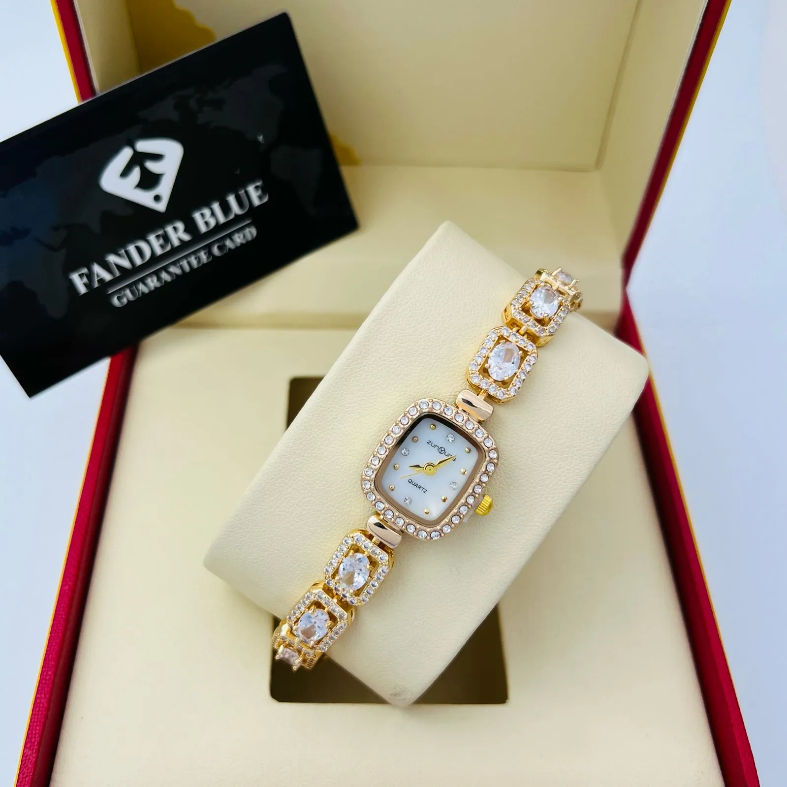 ساعة فندر بلو نسائية كلاسيكية روز جولد (A12)...