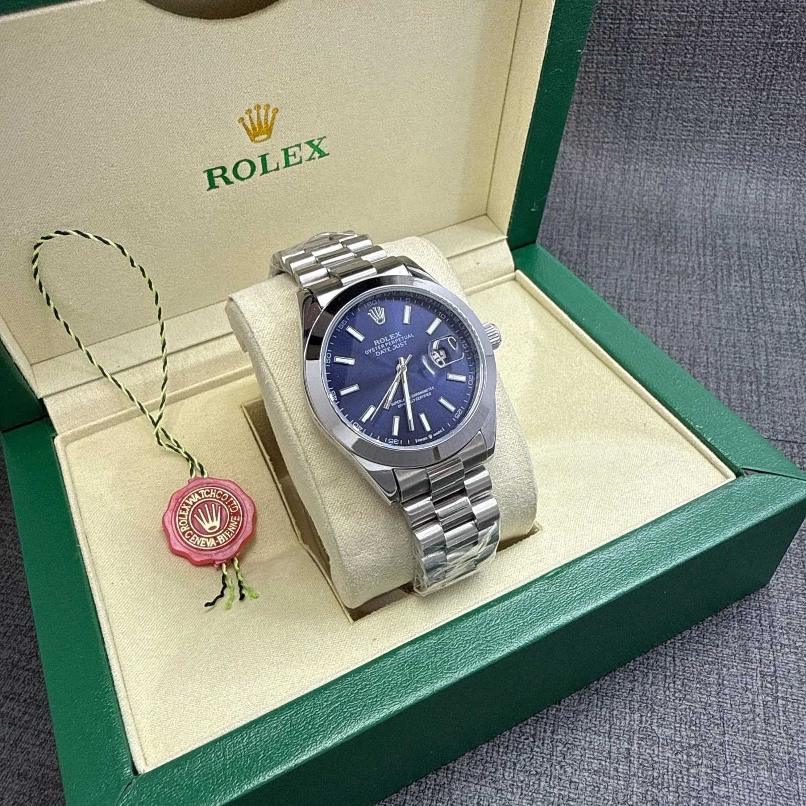 Rolex Datejust Blue silver