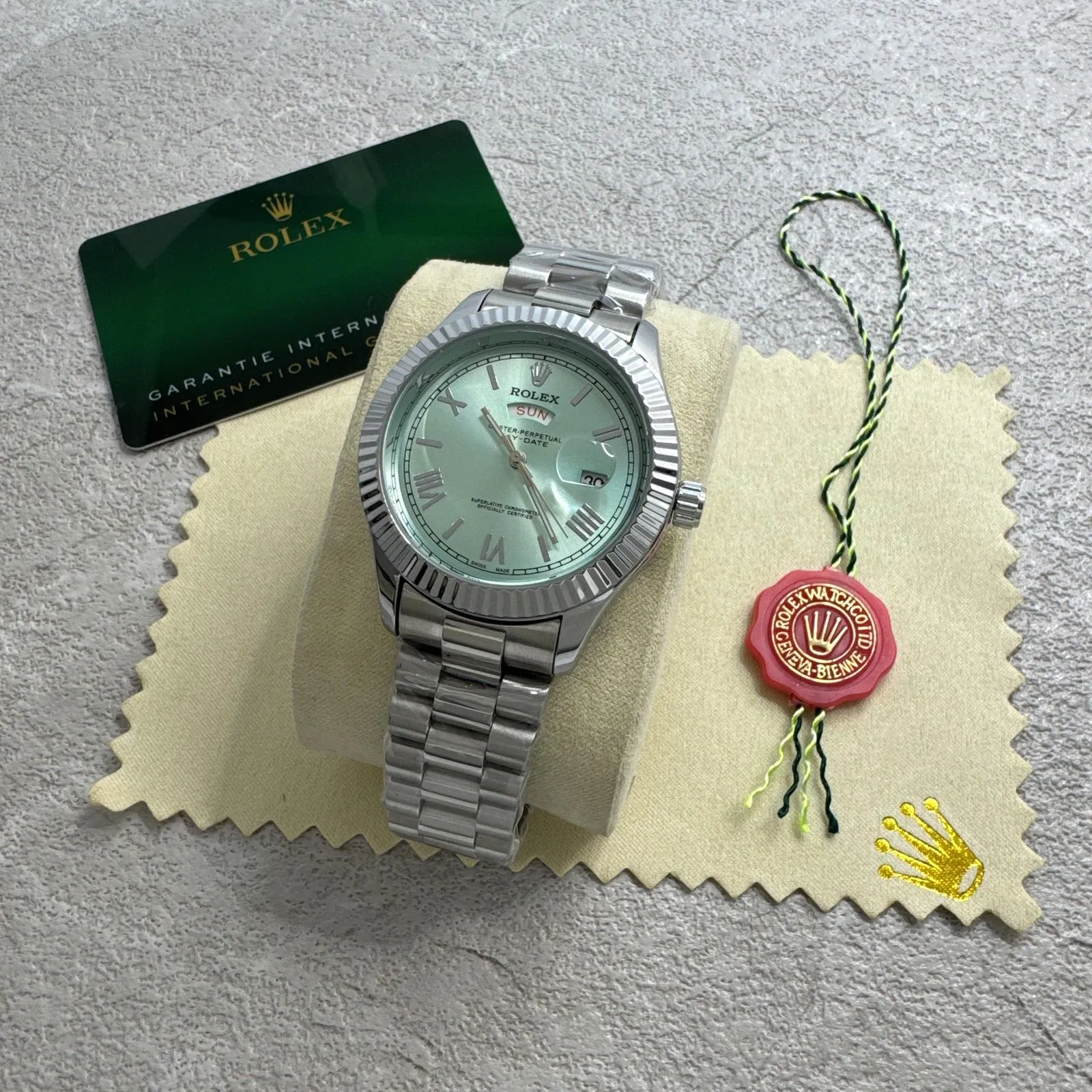 Rolex Daydate mint green