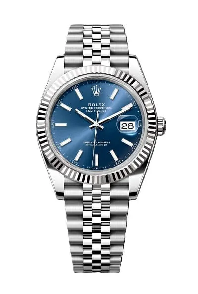 رولكس ديت جاست سيلفر مينا ازرق...