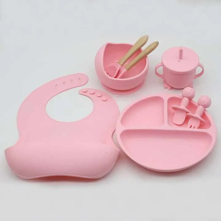 طقم أدوات طعام سيليكون للأطفال...