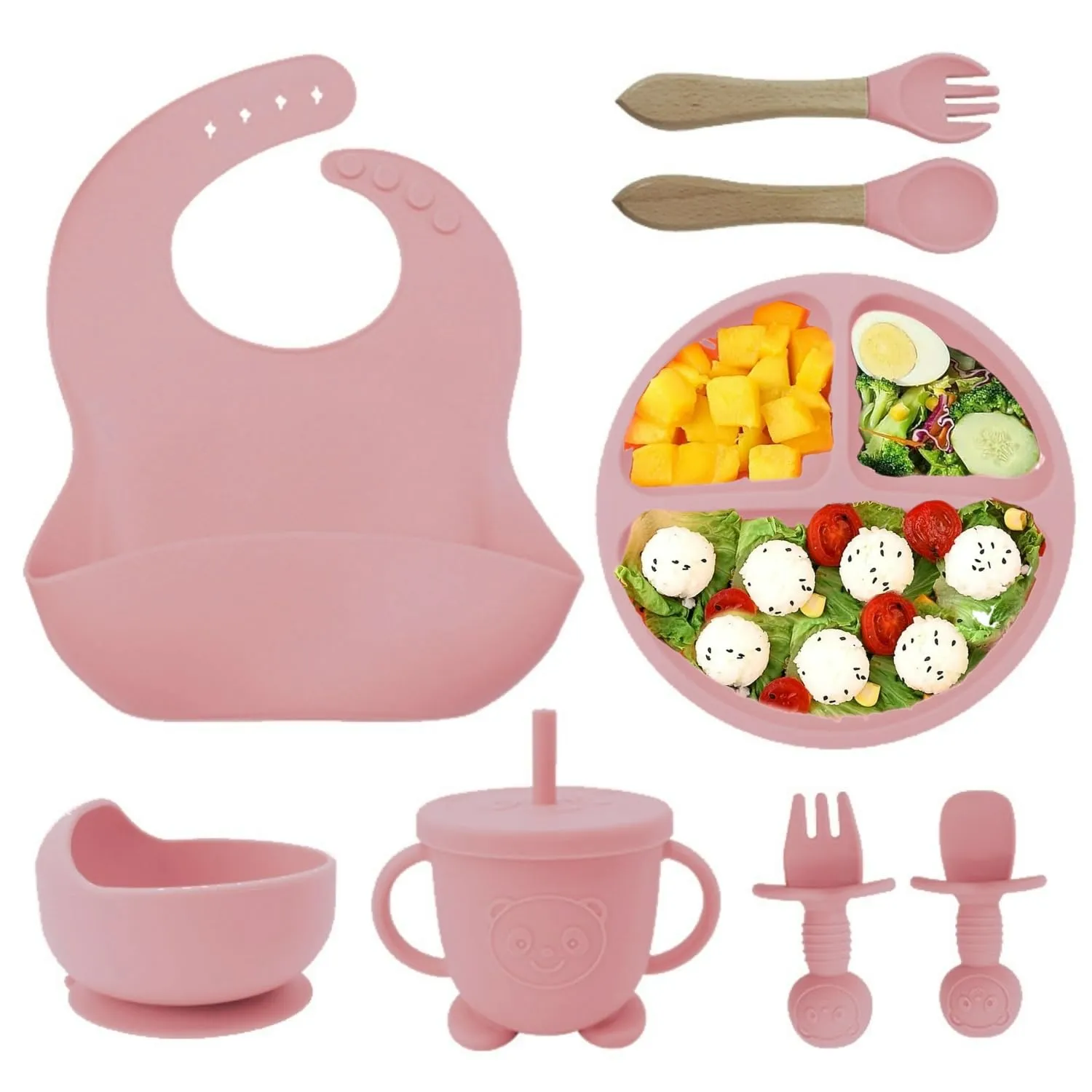 طقم أدوات طعام سيليكون للأطفال 2