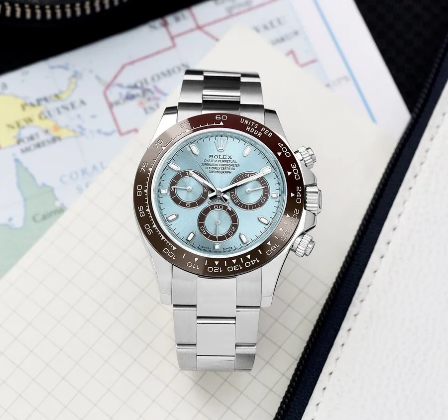 Rolex Daytona Platinum Blue copy1