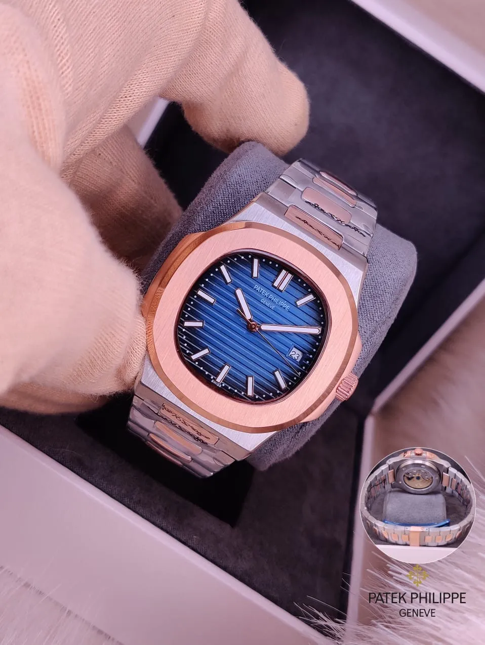 Patek philippe geneve royal blue & gold - copy 1