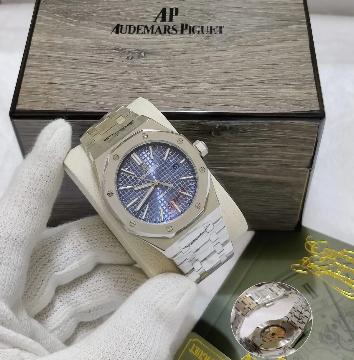 Audemars Piguet blue & silver copy 1