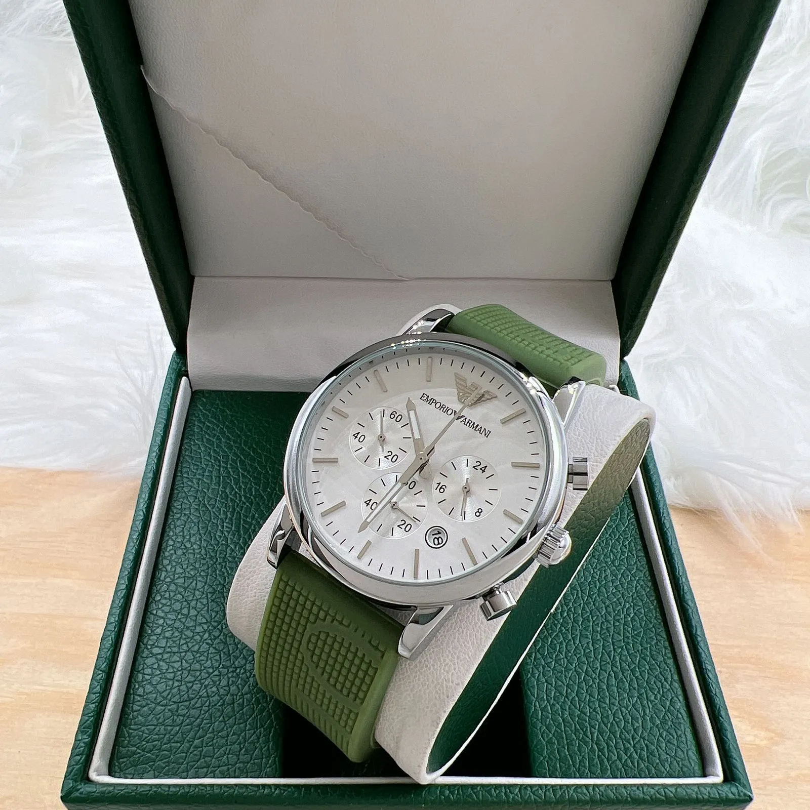 Emporio Armani Watch For Women اخضر