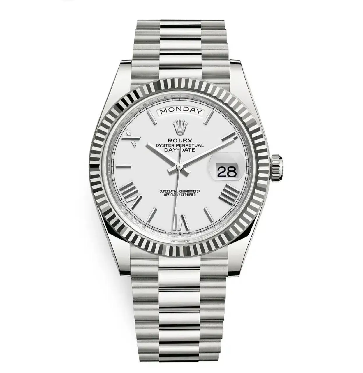 Rolex day - date just white copy 1 automatic
