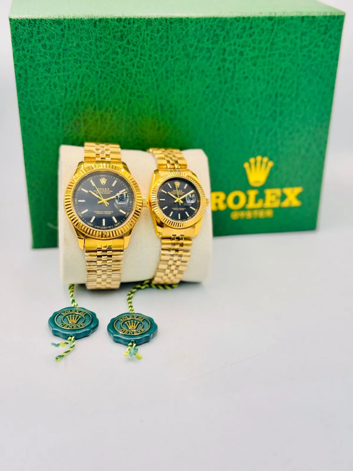 Couple Rolex watch - gold&black