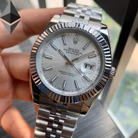 Rolex datejust all silver copy 1