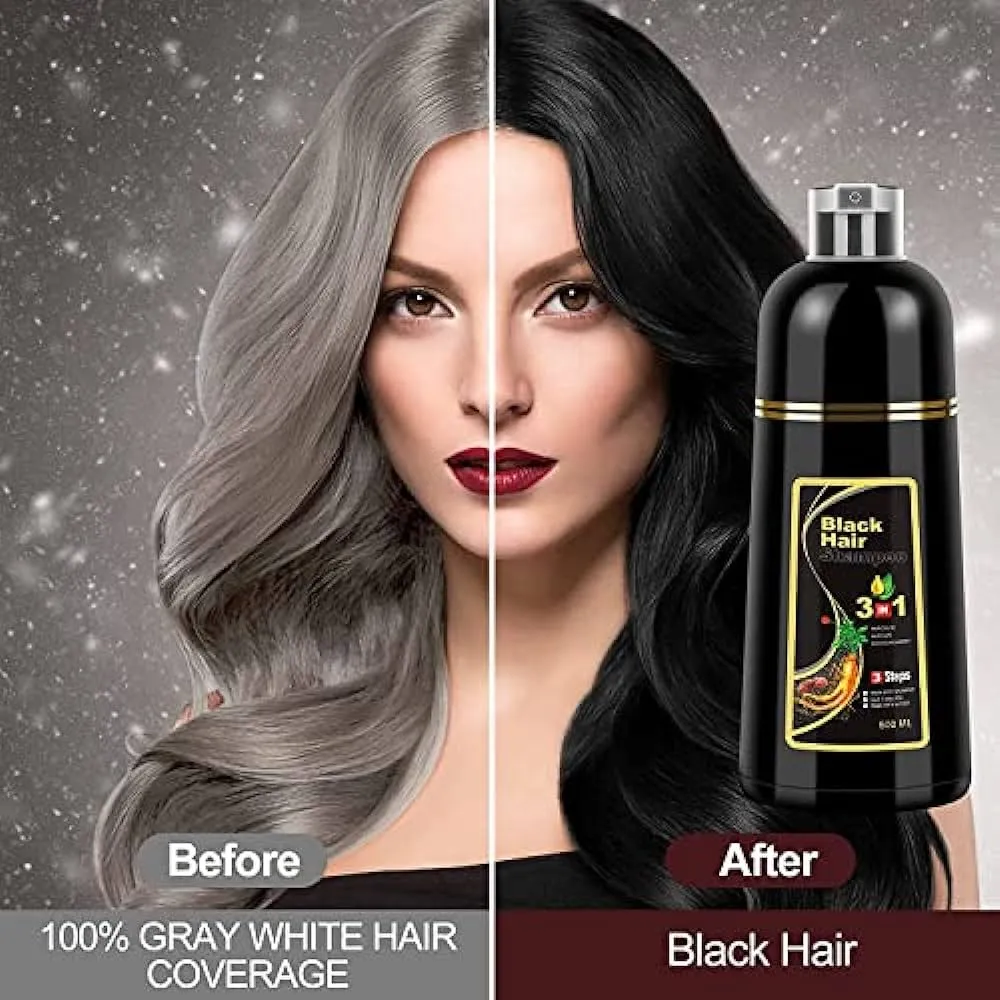 شامبو صبغ الشعر الاسود 3*1