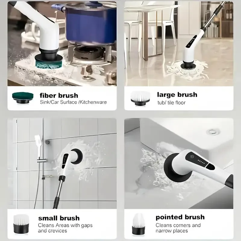 فرشاة تنظيف وتلميع كهربائية لاسلكية 2