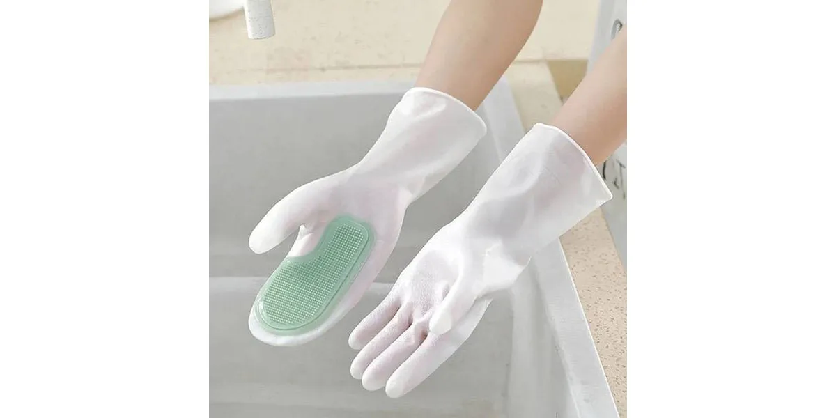قفازات تنظيف الأطباق المنزلية 2
