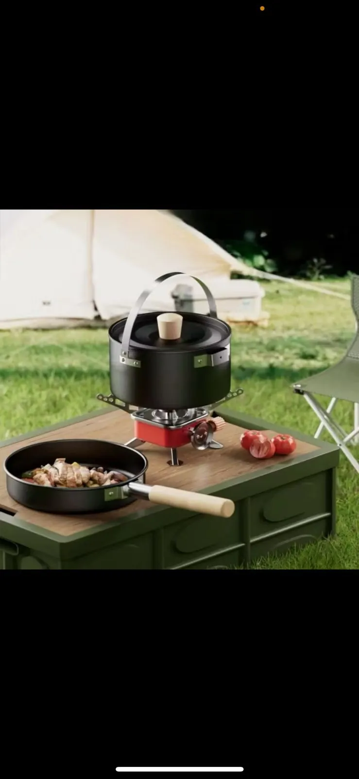 طقم ادوات طبخ للرحلات والتخييم...