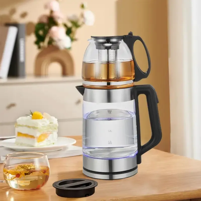 غلاية كهربائية مزدوجة لتحضير الشاي...